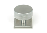 Satin Chrome Brompton Cabinet Knob - 38mm (Square)