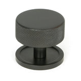 Aged Bronze Brompton Cabinet Knob - 38mm (Plain)
