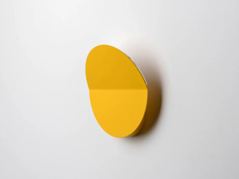 houseof. Round Diffused Wall Light in Yellow