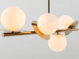 houseof. Opal Disk Ceiling Light IP44 in Brass