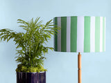 houseof. Small Stripe Print Shade in Green, Blue