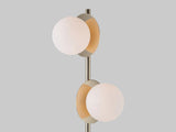 houseof. Opal Disk Floor Light in Brass