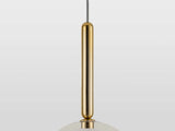 houseof. Domed Glass Pendant in Brass