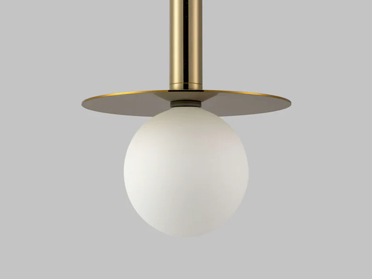 houseof. Plate Pendant Ceiling Light in Brass