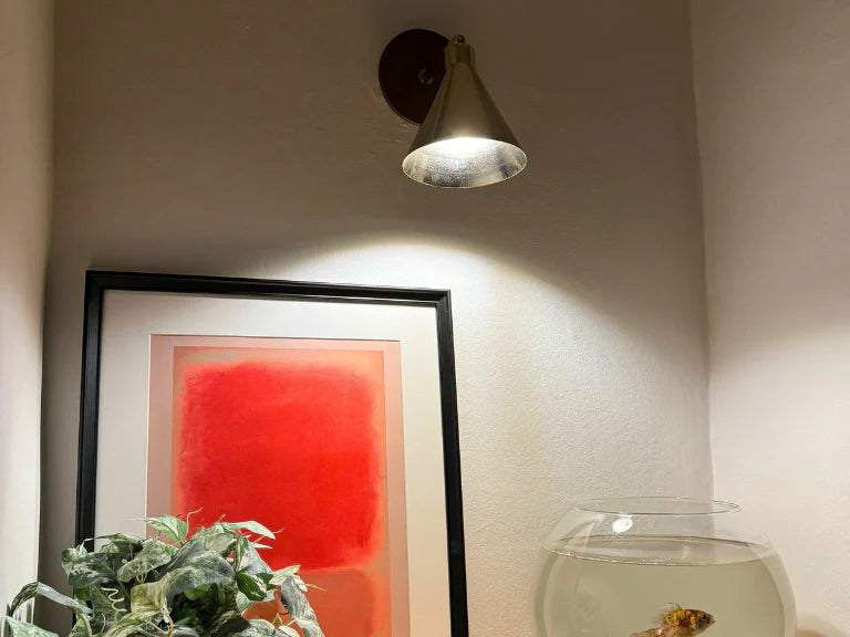 houseof. Cone Wall Light in Sand