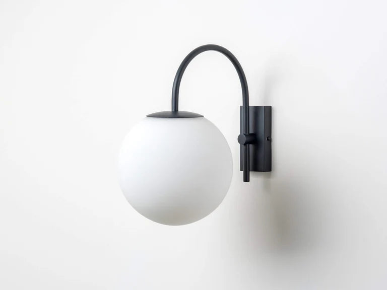 houseof. Hanging Globe Wall Light in Charcoal