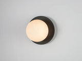 houseof. Opal Disk Wall Light IP44 in Charcoal