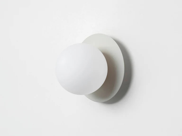 houseof. Opal Disk Wall Light IP44 in Sand