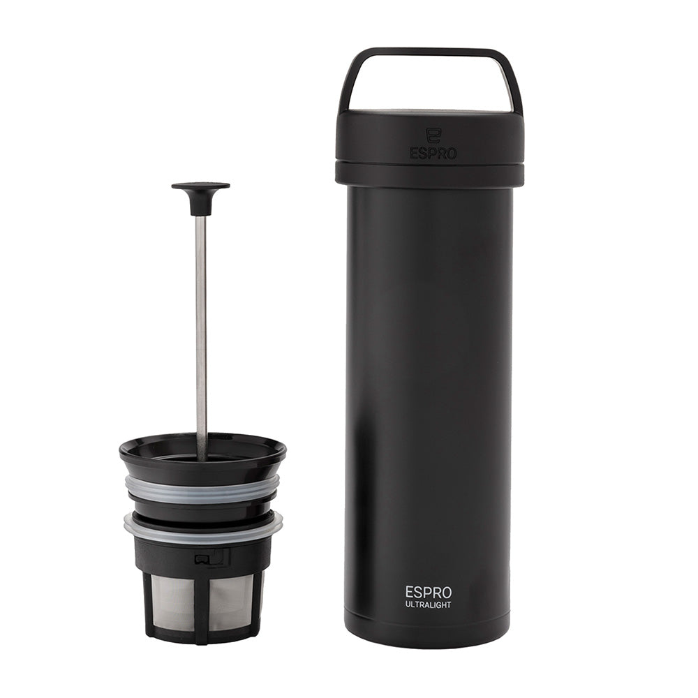 ESPRO P0 Ultralight Travel Coffee Press - Black (16oz / 473ml)