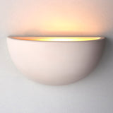 Lacona Radiance 1Lt Indoor Wall Light In Unglazed Ceramic Finish - Lacona Home 