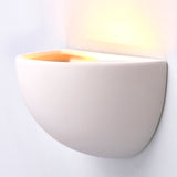 Lacona Radiance 1Lt Indoor Wall Light In Unglazed Ceramic Finish - Lacona Home 