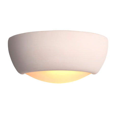 Lacona Cambridge 1Lt Indoor Wall Light In Unglazed Ceramic Finish - Lacona Home 