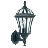 Lacona Heathcliff 1Lt Outdoor Wall Light In Textured Black & Clear Glass Finish - Lacona Home 