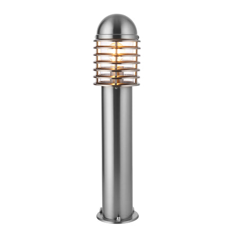 Lacona Galleria 1Lt Outdoor Floor Lamp In Polished Stainless Steel & Clear Pc Finish - Lacona Home 