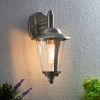 Lacona Petite 1Lt Outdoor Wall Light In Polished Stainless Steel & Clear Pc Finish - Lacona Home 