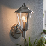 Lacona Petite 1Lt Outdoor Wall Light In Polished Stainless Steel & Clear Pc Finish - Lacona Home 