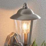 Lacona Petite 1Lt Outdoor Wall Light In Polished Stainless Steel & Clear Pc Finish - Lacona Home 