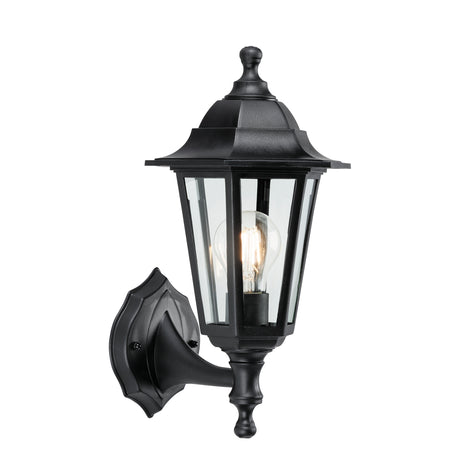 Lacona Harborside 1Lt Outdoor Wall Light In Black Polypropylene & Clear Glass Finish - Lacona Home 