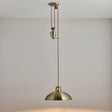 Lacona Dot 1Lt Indoor Pendant Light In Antique Brass Plate Finish - Lacona Home 