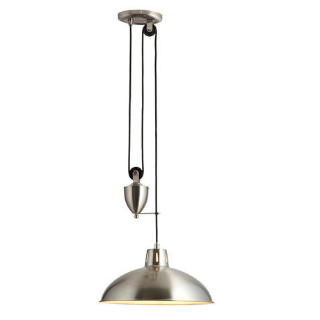 Lacona Dot 1Lt Indoor Pendant Light In Satin Nickel Plate Finish - Lacona Home 