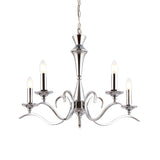 Lacona Zither 5Lt Indoor Pendant Light In Chrome Plate Finish - Lacona Home 