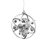 Lacona Lumina 1Lt Indoor Pendant Light In Chrome Plate With Clear & Chrome Glass Finish - Lacona Home 