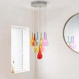 Lacona Nova 0Lt Indoor Pendant Light In Multi Coloured Glass & Chrome Plate Finish - Lacona Home 