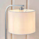 Lacona Preserve 1Lt Indoor Table Lamp In Chrome Plate & White Fabric Finish - Lacona Home 