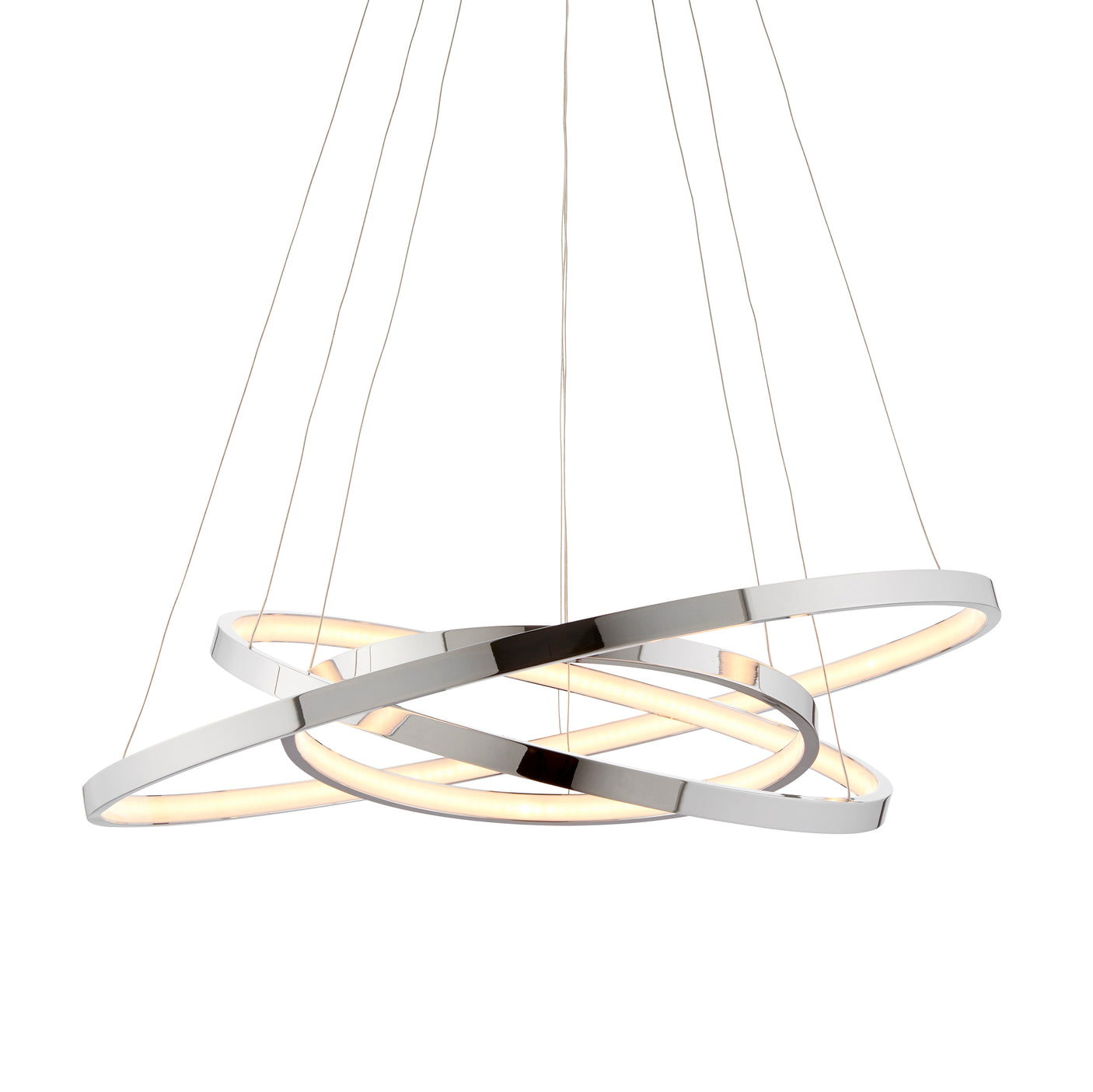 Lacona Streamline 1Lt Indoor Pendant Light In Chrome Plate & Frosted Acrylic Finish - Lacona Home 