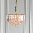 Lacona Prairie 3Lt Indoor Pendant Light In Brass Plate & Clear Acrylic Finish - Lacona Home 