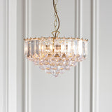 Lacona Prairie 3Lt Indoor Pendant Light In Brass Plate & Clear Acrylic Finish - Lacona Home 