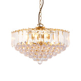 Lacona Prairie 6Lt Indoor Pendant Light In Brass Plate & Clear Acrylic Finish - Lacona Home 