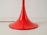 houseof. Glass Bowl Floor Lamp in Jam Red