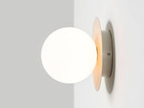 houseof. Opal Disk Wall Light IP44 in Sand