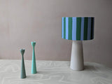 houseof. Small Stripe Print Shade in Green, Blue