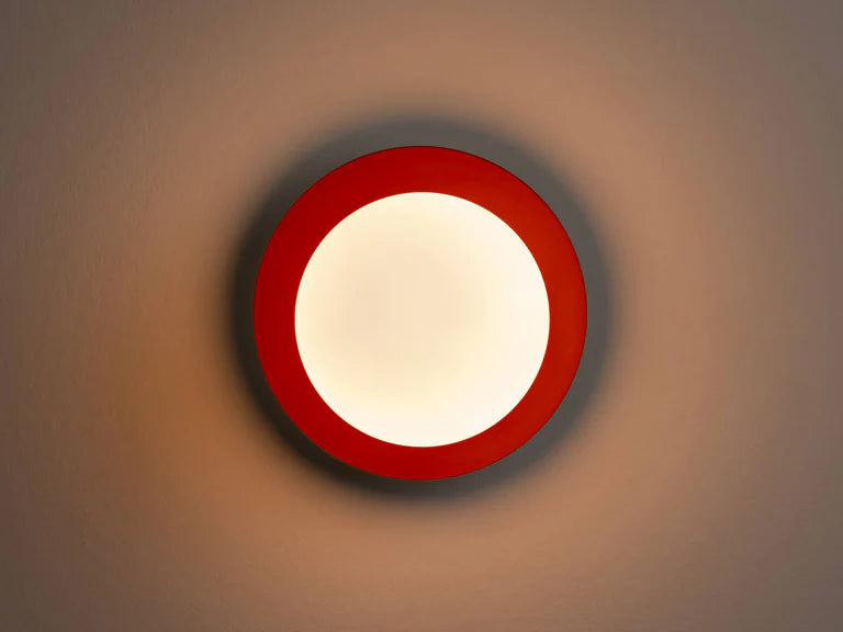 houseof. Opal Disk Wall Light IP44 in Orange