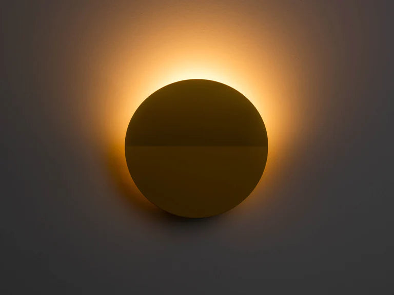 houseof. Round Diffused Wall Light in Yellow