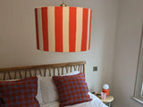 houseof. Small Stripe Print Shade in Orange/White