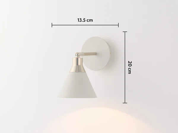 houseof. Cone Wall Light in Sand