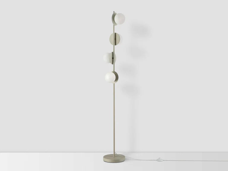 houseof. Opal Disk Floor Light in Sand