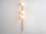 houseof. Bar Opal Ball Wall Light in Brass