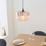 Lacona Skyline 1Lt Indoor Pendant Light In Tinted Cognac & Copper Glass Finish - Lacona Home 