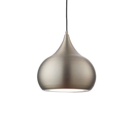 Lacona Pierce 1Lt Indoor Pendant Light In Matt Nickel Plate Finish - Lacona Home 