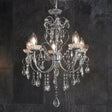 Lacona Felicity 5Lt Bathroom Pendant Light In Chrome Plate & Clear Crystal Finish - Lacona Home 