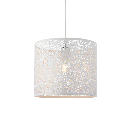 Lacona Whispering Glow 1Lt Indoor Pendant Easyfit In Matt Ivory Finish - Lacona Home 