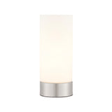 Lacona Zara 1Lt Indoor Table Lamp In Brushed Nickel Plate & Opal Glass Finish - Lacona Home 