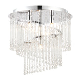 Lacona Colette 4Lt Indoor Flush Light In Chrome Plate & Clear Glass Finish - Lacona Home 