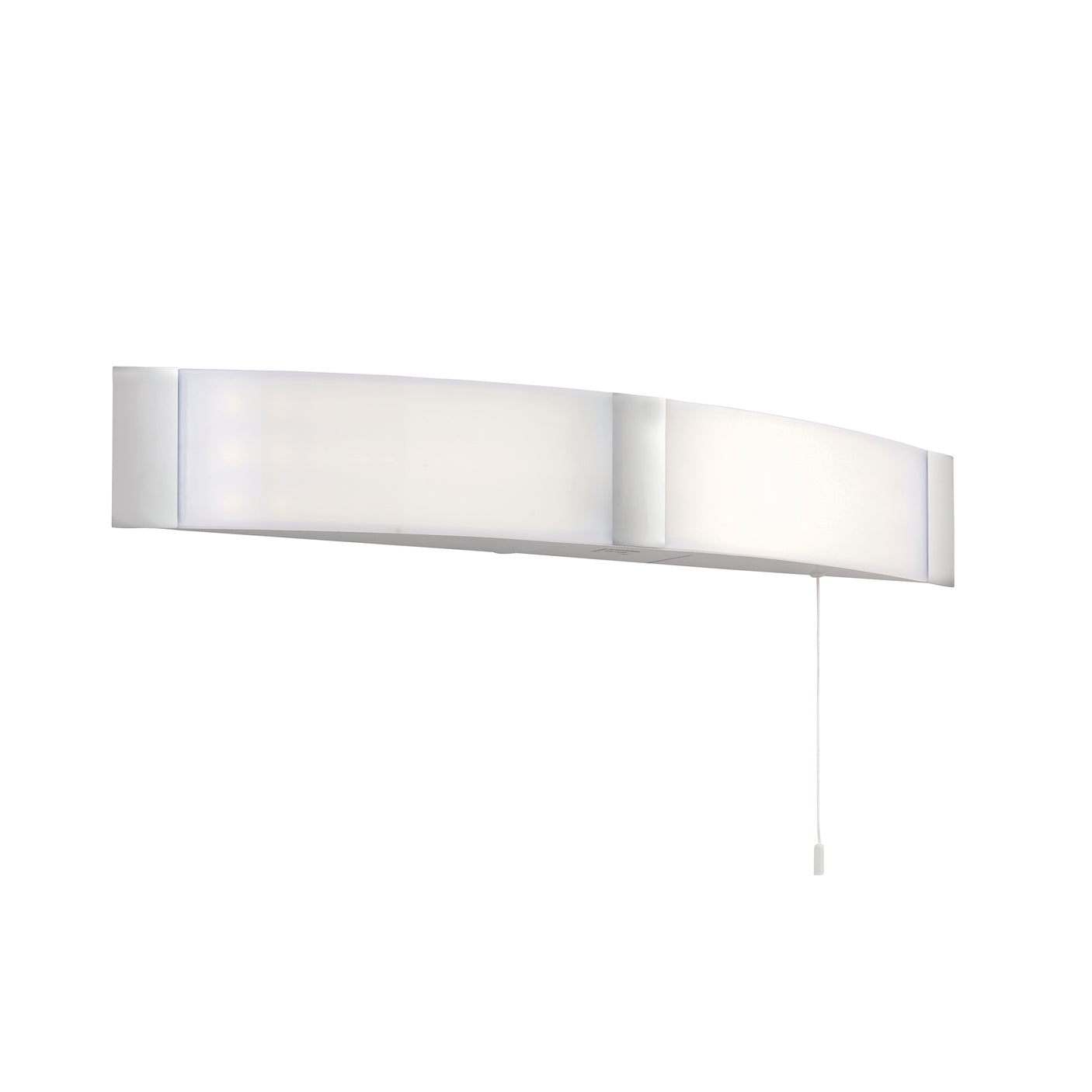 Lacona Neon 2Lt Bathroom Wall Light In Opal Pc & Chrome Acrylic Finish - Lacona Home 