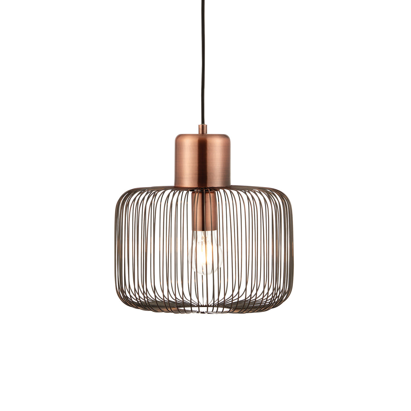 Lacona Victoria 1Lt Indoor Pendant Light In Antique Copper Plate Finish - Lacona Home 