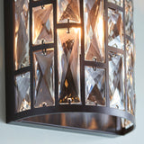 Lacona Belleza 1Lt Indoor Wall Light In Dark Bronze Paint & Clear Crystal Finish - Lacona Home 